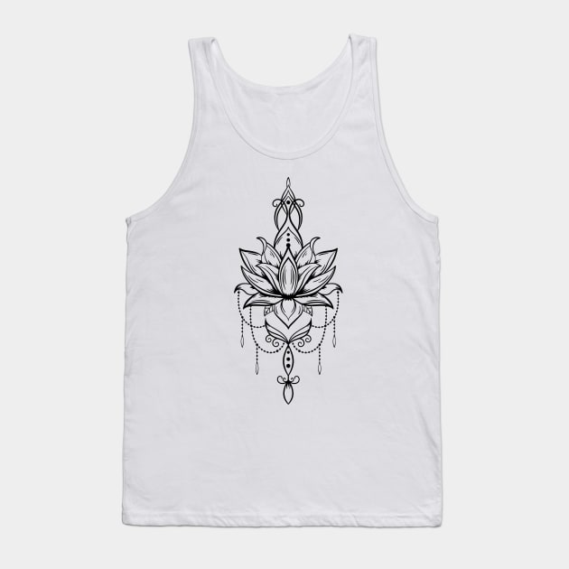 Ornamental Art Tank Top by Design Anbay